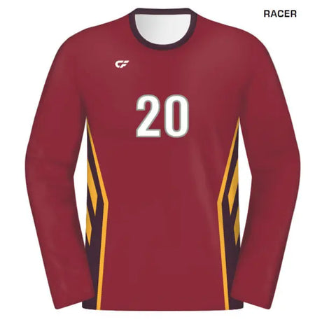 CustomFuze Men's Sublimated Long Sleeve Volleyball Jersey