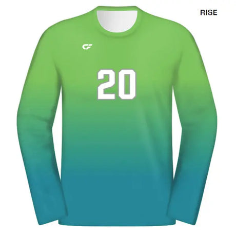 CustomFuze Men's Sublimated Long Sleeve Volleyball Jersey