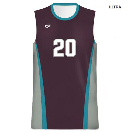 CustomFuze Men's Sublimated Sleeveless Volleyball Jersey