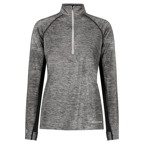 Holloway 222774 - Ladies Electrify Coolcore 1/2 Zip Pullover Gold Heather - M