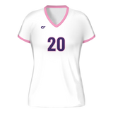 CustomFuze Women's Sublimated Cap Sleeve Volleyball Jersey - Pink