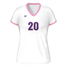 CustomFuze Women's Sublimated Cap Sleeve Volleyball Jersey - Pink