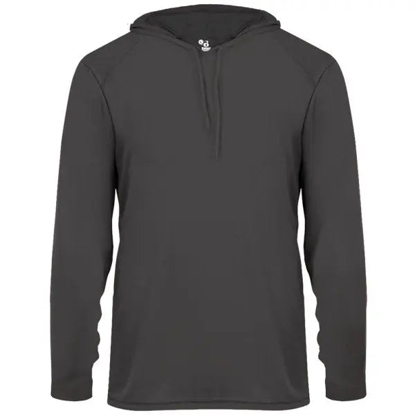 Badger 4105 B Core Hooded Long Sleeve Performance T Shirt