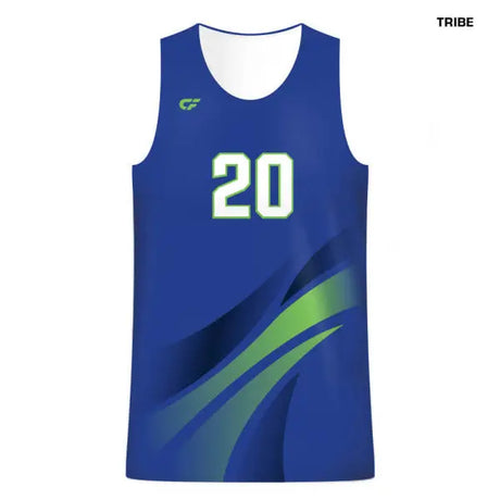 CustomFuze Men's Sublimated Premier Series Tank Volleyball Jersey tribe