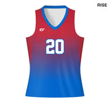 CustomFuze Women's Sublimated Sleeveless Volleyball Jersey