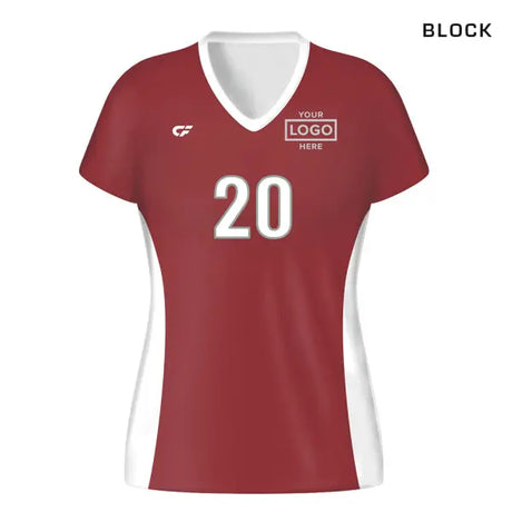 CustomFuze Women's Sublimated Cap Sleeve Volleyball Jersey