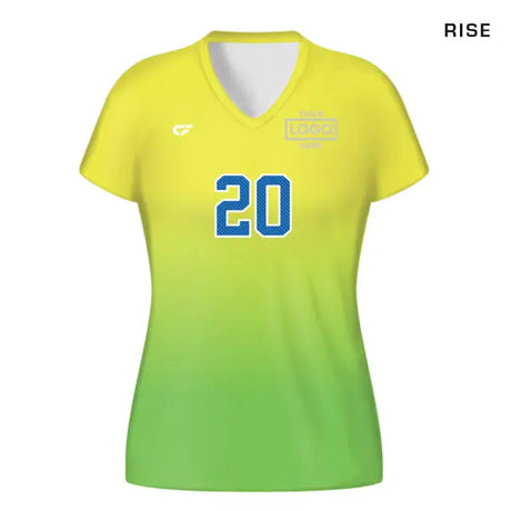 CustomFuze Women's Sublimated Cap Sleeve Volleyball Jersey