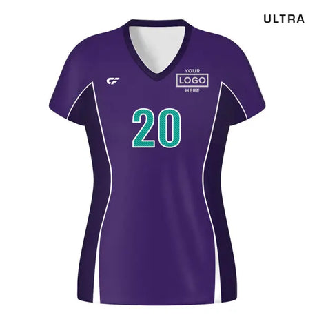 CustomFuze Women's Sublimated Cap Sleeve Volleyball Jersey
