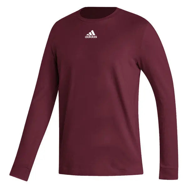 Maroon adidas hot sale long sleeve