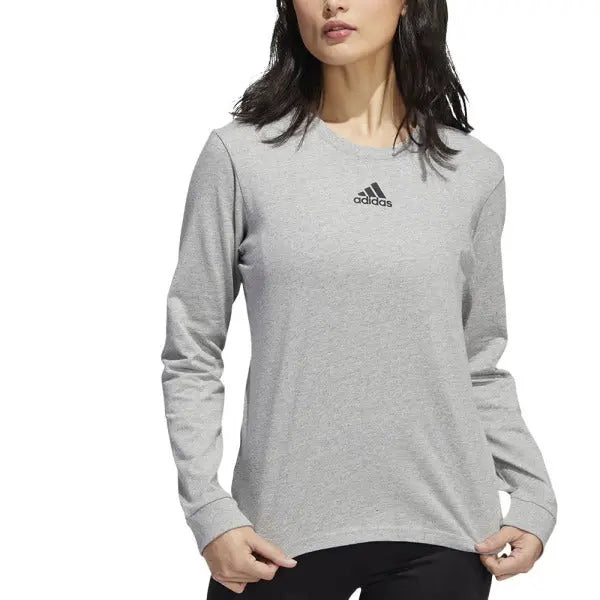 Adidas Women s Fresh BOS Long Sleeve Tee Volleyball Jerseys in White Size Small Cotton