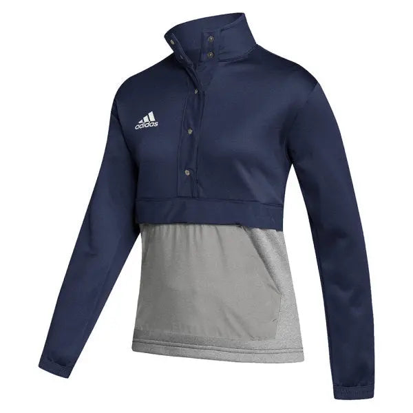 Adidas Women s Team Issue 1 4 Zip in Navy Grey Size S