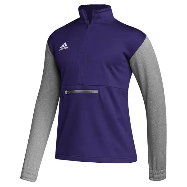 Adidas team 1/4 zip deals long sleeve top size large