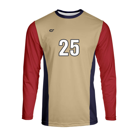 CustomFuze Men's Sublimated Long Sleeve Volleyball Jersey