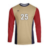 CustomFuze Men's Sublimated Long Sleeve Volleyball Jersey