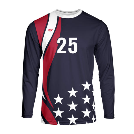 CustomFuze Men's Sublimated Long Sleeve Volleyball Jersey