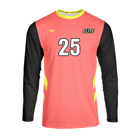 CustomFuze Men's Sublimated Long Sleeve Volleyball Jersey