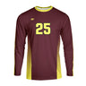 CustomFuze Men's Sublimated Long Sleeve Volleyball Jersey