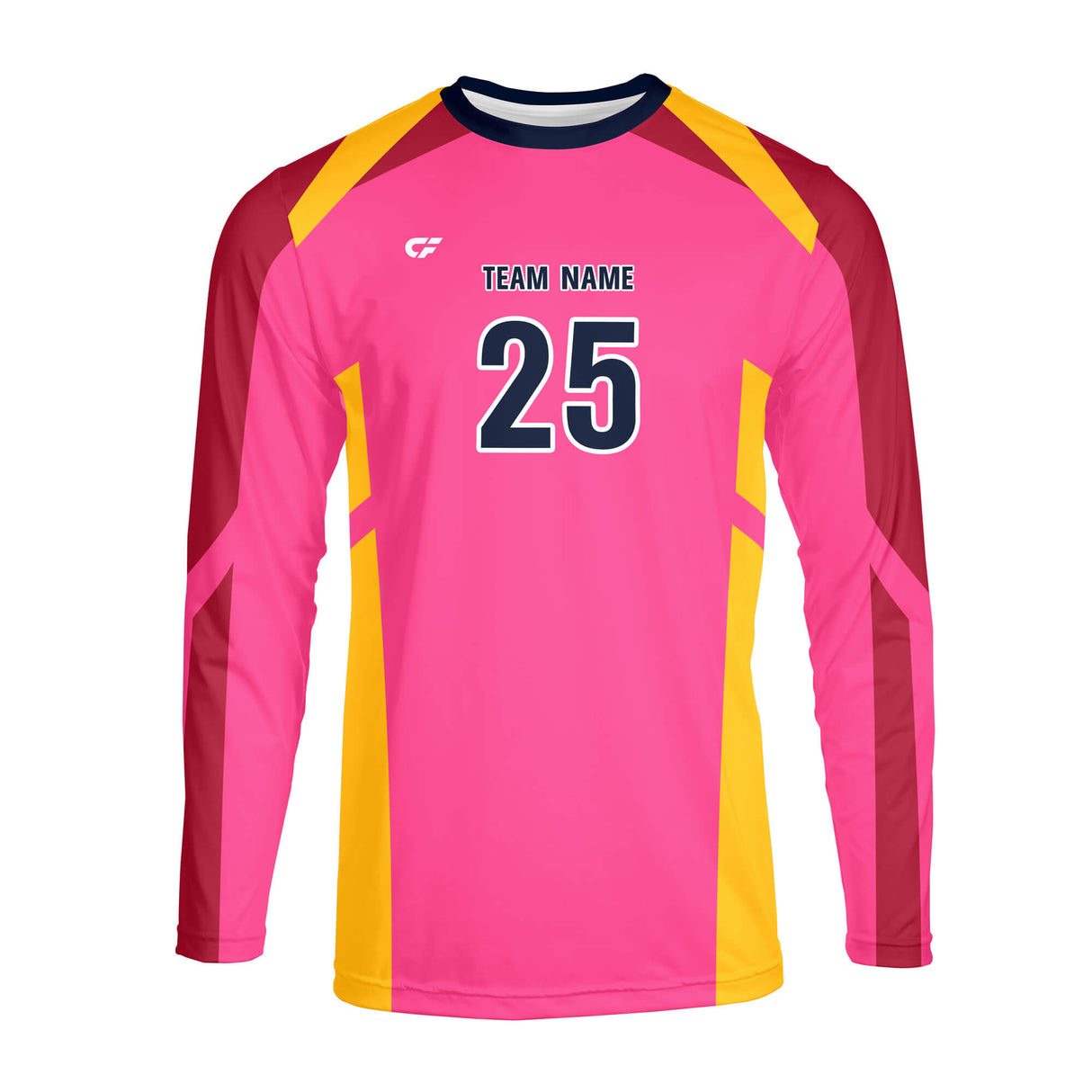 CustomFuze Men's Sublimated Long Sleeve Volleyball Jersey