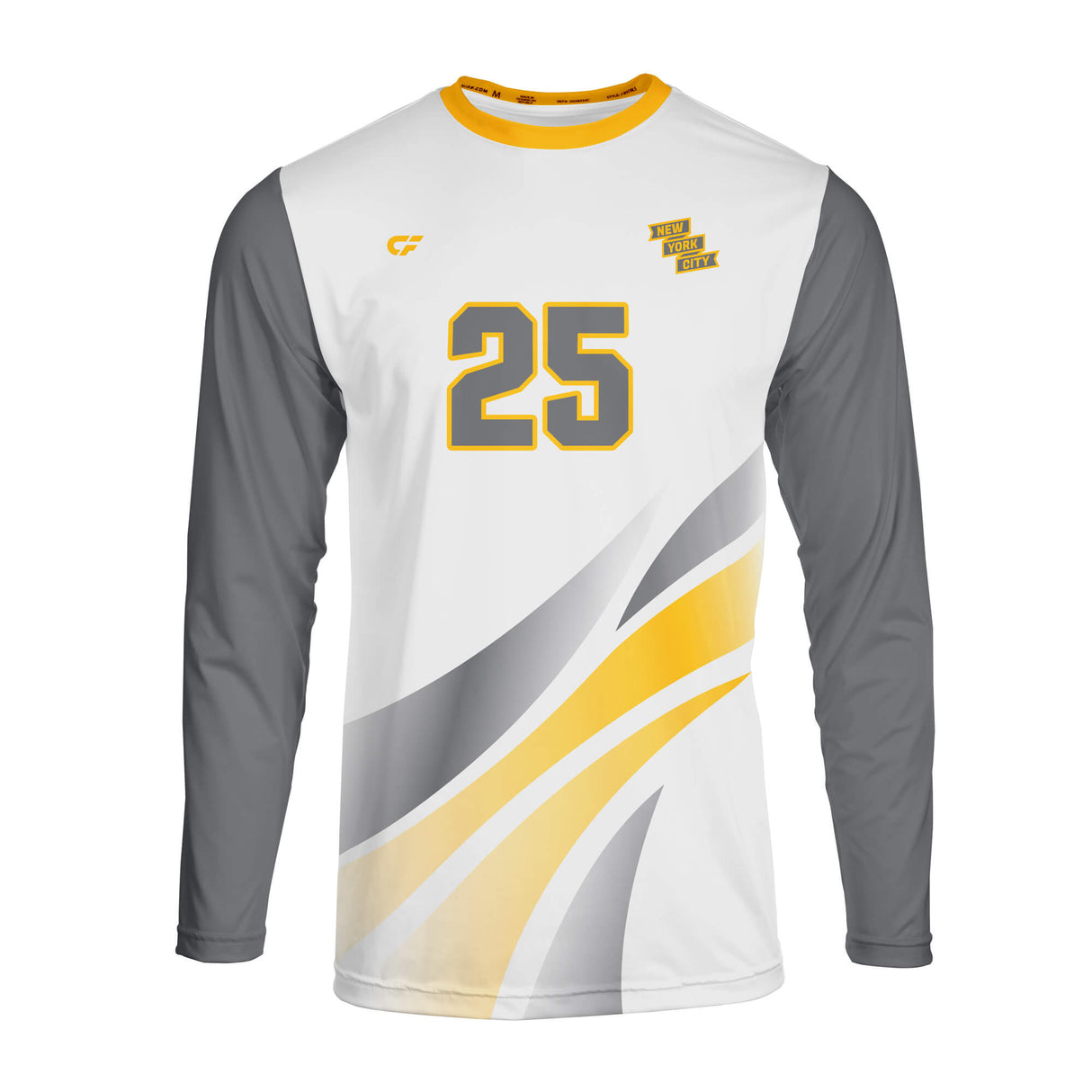 CustomFuze Men's Sublimated Long Sleeve Volleyball Jersey