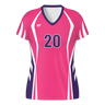 CustomFuze Women's Sublimated Cap Sleeve Volleyball Jersey - Pink