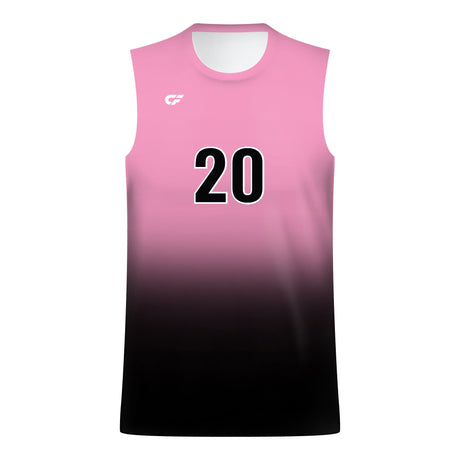 CustomFuze Men's Sublimated Sleeveless Volleyball Jersey - Pink