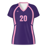 CustomFuze Women's Sublimated Cap Sleeve Volleyball Jersey - Pink