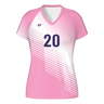 CustomFuze Women's Sublimated Cap Sleeve Volleyball Jersey - Pink