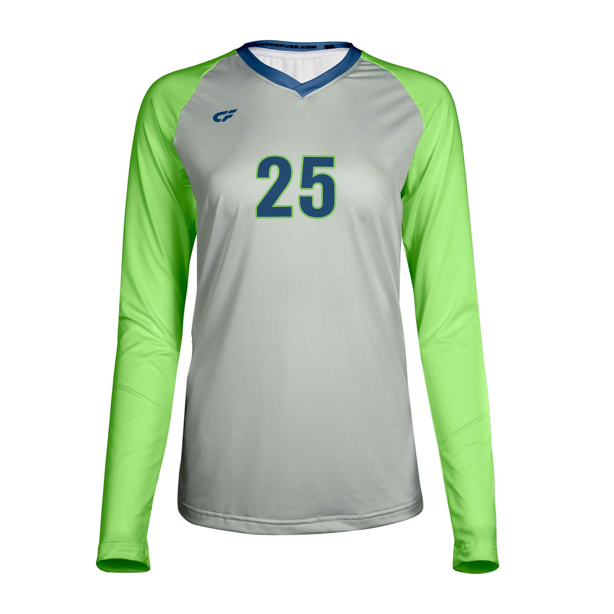 CustomFuze Women's Sublimated Long Sleeve Volleyball Jersey