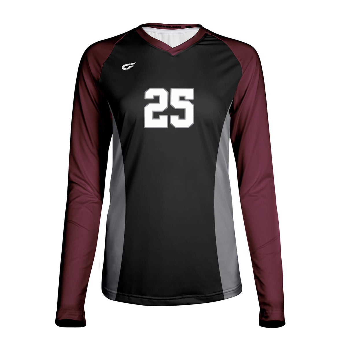 CustomFuze Women's Sublimated Long Sleeve Volleyball Jersey