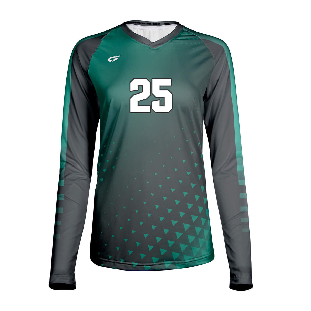 CustomFuze Women's Sublimated Long Sleeve Volleyball Jersey