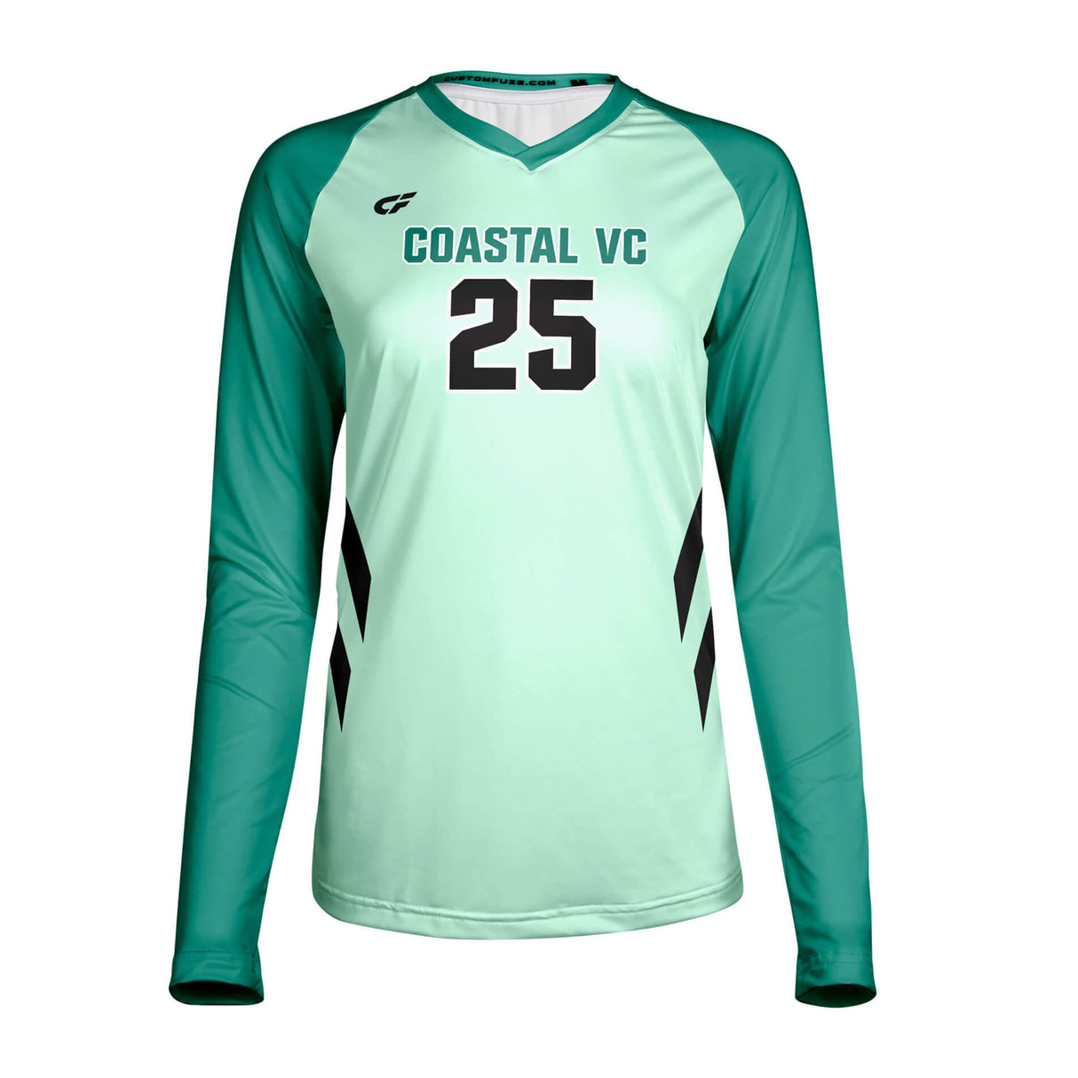 CustomFuze Women's Sublimated Long Sleeve Volleyball Jersey