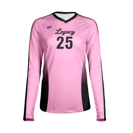 CustomFuze Women's Sublimated Long Sleeve Volleyball Jersey