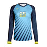 CustomFuze Women's Sublimated Long Sleeve Volleyball Jersey