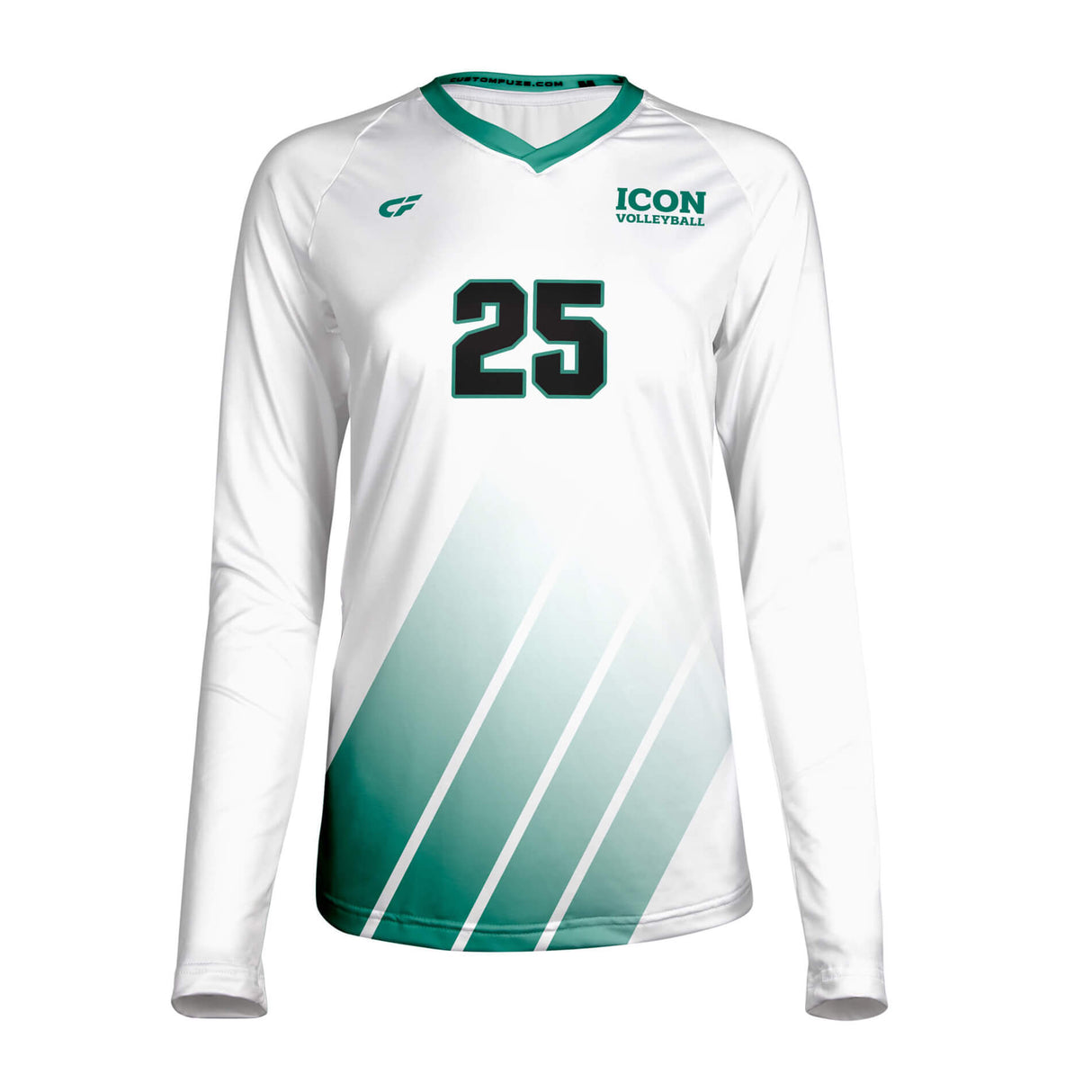 CustomFuze Women's Sublimated Long Sleeve Volleyball Jersey