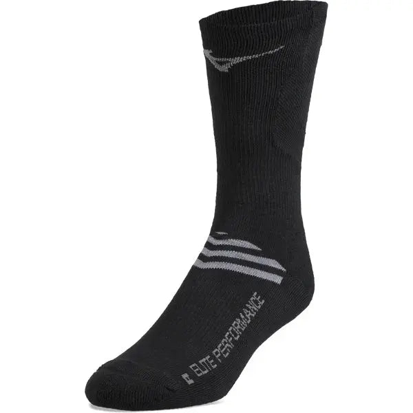 Mizuno black store crew socks