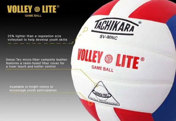 Tachikara SVMN Volley-Lite® White Volleyball